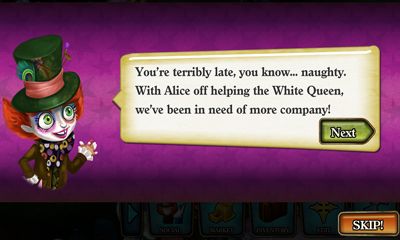 Screenshots of the game Disney Alice in Wonderland on your Android phone, tablet.