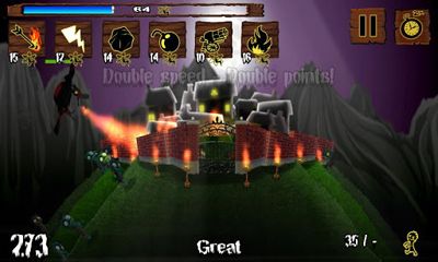 Captures d'écran du jeu Zombie Smasher 2 sur Android, une tablette.