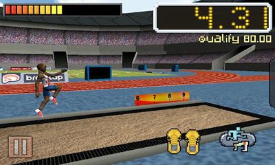 Captures d'écran du jeu Superstar de l'Athlète sur Android, une tablette.