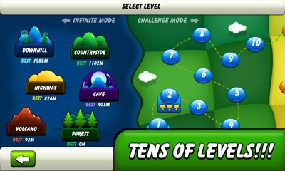 Screenshots of the game Monsters Climb Race: hill race on Android phone, tablet.