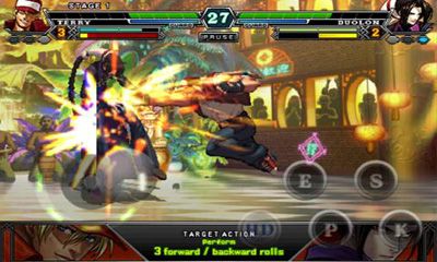 Screenshots of the game The King of Fighters for Android phone, tablet.