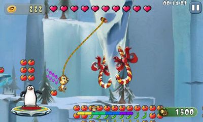 Screenshots of the game Monkey Swing on Android phone, tablet.