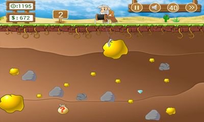Screenshots of the game Gold Miner Classic HD Android phone, tablet.