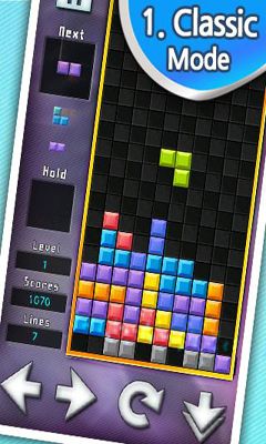 Screenshots of the game Brix on Android phone, tablet.