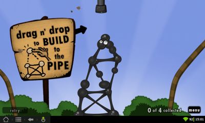 Captures d'écran du jeu World Of Goo pour Android, une tablette.