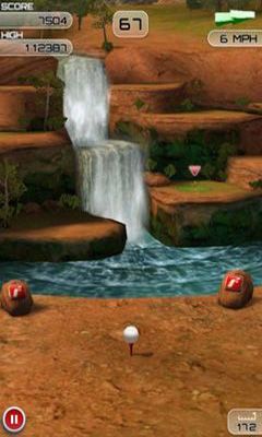 Screenshots of the game Flick Golf Android phone, tablet.