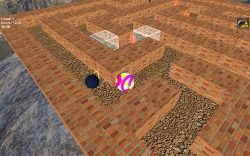Screenshots of the game 3D Maze on your Android phone, tablet.