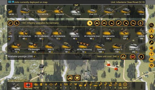 Screenshots of the game panzer Open on Android phone, tablet.