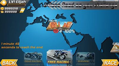 Screenshots of the game Real Moto HD for Android phone, tablet.