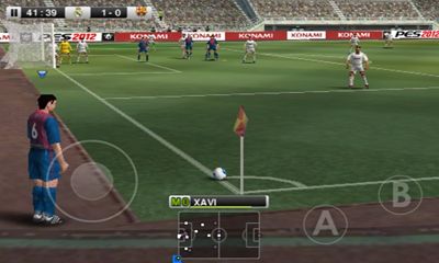 Captures d'écran du jeu PES 2012 Pro Evolution Soccer pour Android, une tablette.