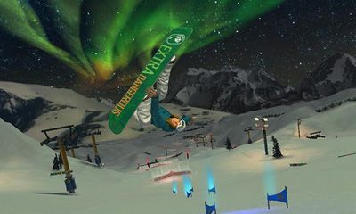 Captures d'écran du jeu SummitX Snowboarding sur Android, une tablette.