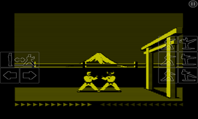 Screenshots of the game Karateka Classic on Android phone, tablet.