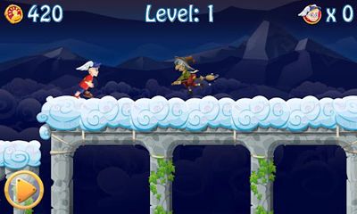 Screenshots of the game the Cloud Runner on Android phone, tablet.