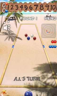 Screenshots of the game Bocce Ball on Android phone, tablet.