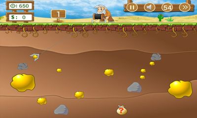 Captures d'écran du jeu Gold Miner Classic HD Android, une tablette.