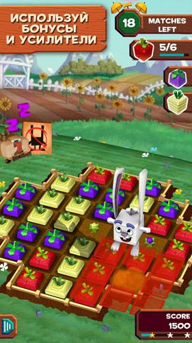 Captures d'écran du jeu de Pile lapin pour Android, une tablette.