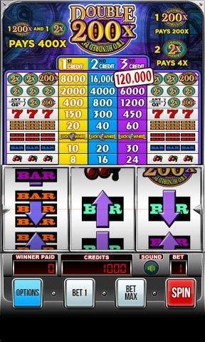 Screenshots of the game Double 200 - Two hundred pay: Slot machine on your Android phone, tablet.