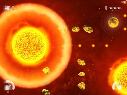 Screenshots of the game Solar flux HD for Android phone, tablet.