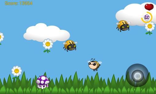 Screenshots of the game Bee vs bugs: Funny adventure on Android phone, tablet.