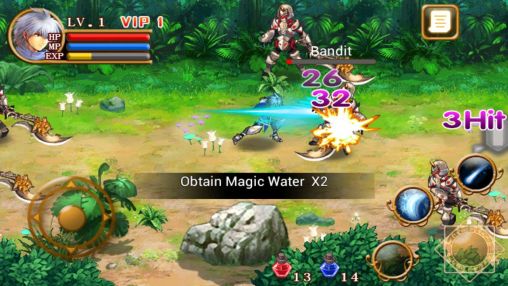 Screenshots of Dragon fighting mission RPG on Android phone, tablet.