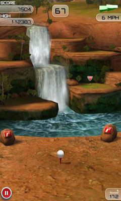 Captures d'écran du jeu Flick Golf Extreme Android, une tablette.
