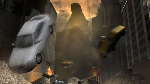 Captures d'écran du jeu Godzilla: la zone de Frappe sur Android, une tablette.