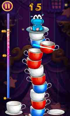 Screenshots of the game Sky Cups Match 3 Android phone, tablet.