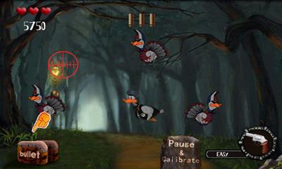 Captures d'écran du jeu Duck Hunter sur Android, une tablette.
