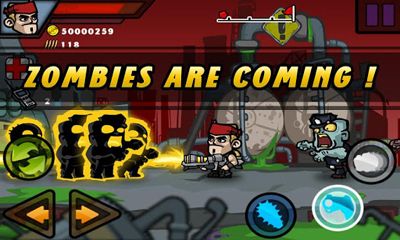 Capturas de tela do jogo Zombie Terminator no telefone Android, tablet.