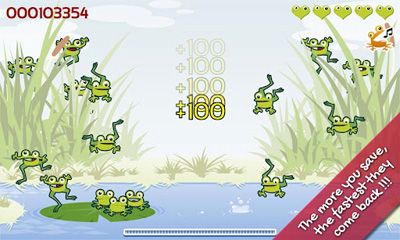 Captures d'écran du jeu, les Froggies Jeu sur votre téléphone Android, une tablette.