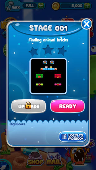 Screenshots of the game Galaxy trio: Brick breaker for Android phone, tablet.