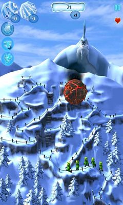 Screenshots of the game Yeti on Furry on Android phone, tablet.