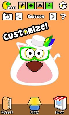 Screenshots of the game Pou for Android phone, tablet.