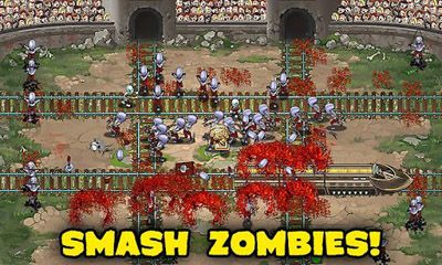 Captures d'écran du jeu Zombies &Trains! sur Android, une tablette.
