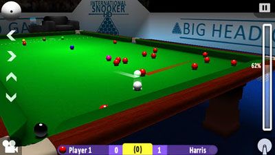 Captures d'écran du jeu International Snooker HD pour Android, une tablette.