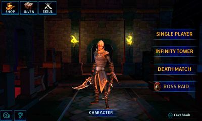 Captures d'écran du jeu Dark Avenger pour Android, une tablette.