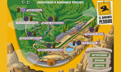Captures d'écran du jeu Barranco Perdido sur Android, une tablette.