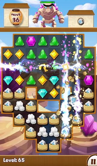 Screenshots of Jewels game ninja for Android phone, tablet.