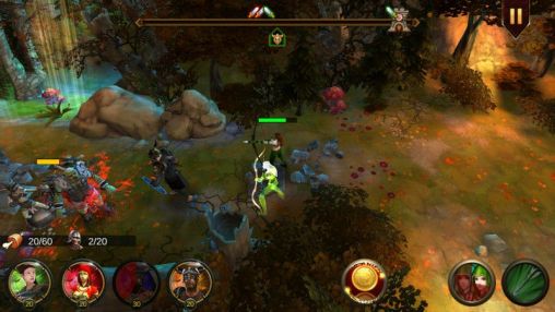 Screenshots of the game Demonrock: War of ages on Android phone, tablet.