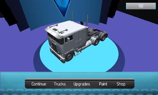Screenshots of the game Truck driver 3D: Extreme roads on Android phone, tablet.