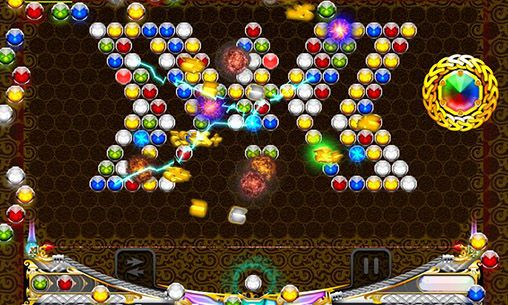 Screenshots of the game Magnetic gems on Android phone, tablet.