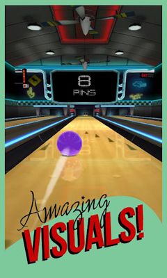 Captures d'écran du jeu Rocka de Bowling en 3D pour Android, une tablette.