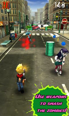 Screenshots of the game Zombies After Me! on Android phone, tablet.