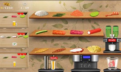 Screenshots of the game Sushi Bar for Android phone, tablet.