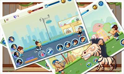 Captures d'écran du jeu de la Criminalité de Rue Run sur Android, une tablette.