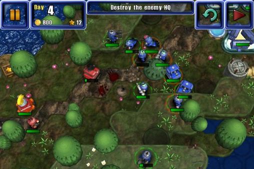 Screenshots of the game Great big war game on Android phone, tablet.
