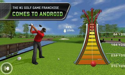 Captures d'écran du jeu Tiger Woods PGA Tour 12 sur Android, une tablette.