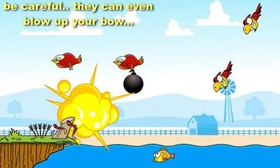 Captures d'écran du jeu Meany Oiseaux pour Android, une tablette.