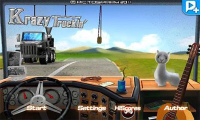 Captures d'écran du jeu Krazy Truckin sur Android, une tablette.