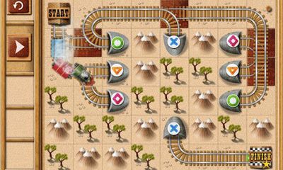 Screenshots of the game Rail Maze for Android phone, tablet.